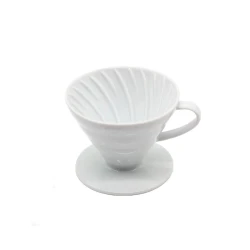 Воронка-дриппер для заваривания кофе CB_98160000000895, керамическая, белый Воронка-дриппер для заваривания кофе CB_98160000000895, керамическая, белый
