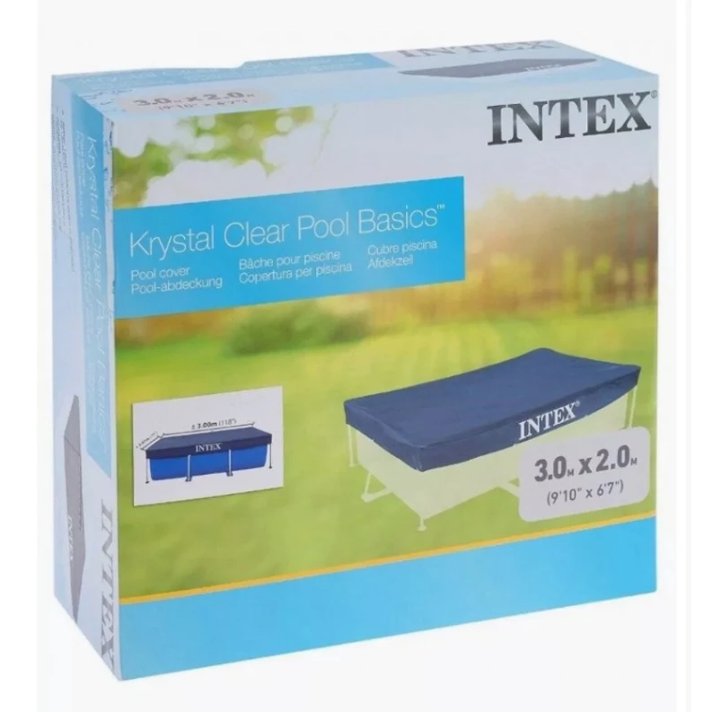 Тент для каркасного бассейна Intex X28225588038, синий, 3 x 2 м Тент для каркасного бассейна Intex X28225588038, синий, 3 x 2 м