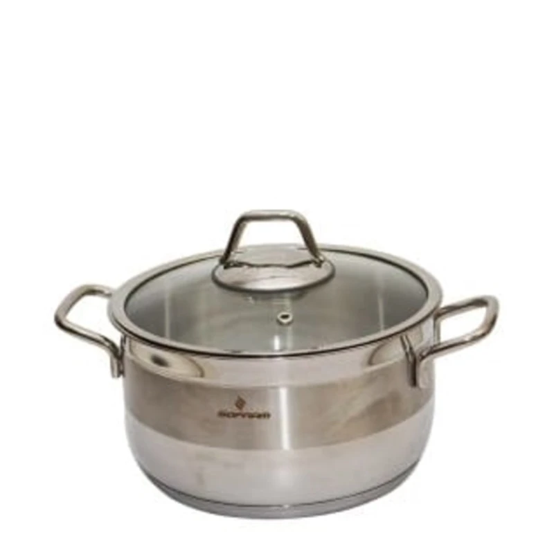 Кастрюля Sofram, нержавеющая сталь, серебристая, 22 см Кастрюля Sofram, нержавеющая сталь, серебристая, 22 см