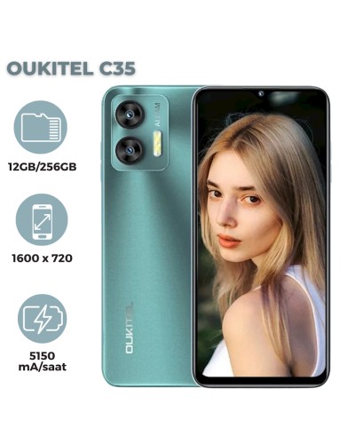 Smartfon Oukitel C35 12GB/256GB Green (6931940771214)