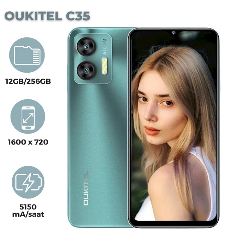 Смартфон Oukitel C35 12GB/256GB Green (6931940771214) Смартфон Oukitel C35 12GB/256GB Green (6931940771214)
