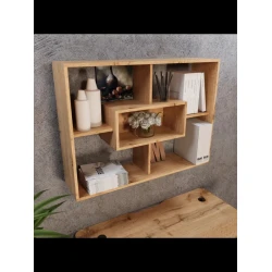 Divar rəfi Art Mebel 32, laminat, 75х100х25 sm, qəhvəyi