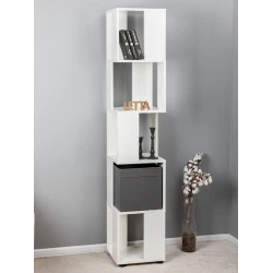 Стеллаж Letta, белый, ЛДСП, 35x180x35 см