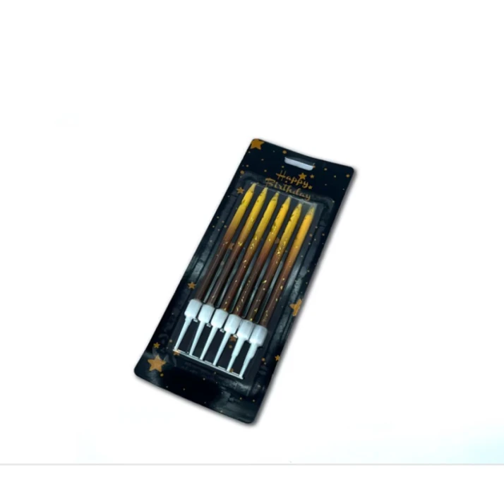 Набор свечей для торта Gradient, желтый, 6 шт Набор свечей для торта Gradient, желтый, 6 шт