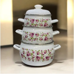 Qazan dəsti Tez-bazar-336, mina, rəngbərəng