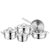 Набор посуды Korkmaz Astra2 A2050, серебристый, 16/20/24/24/24 см, 9 предметов Набор посуды Korkmaz Astra2 A2050, серебристый, 16/20/24/24/24 см, 9 предметов