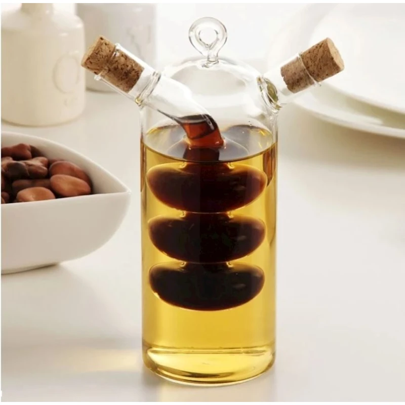 Yağ üçün qab 42754, şüşə, şəffaf, 400 ml