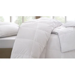 Yorğan Yataş Deluxe 195x215 sm, ikinəfərlik, qaz lələyi, ağ