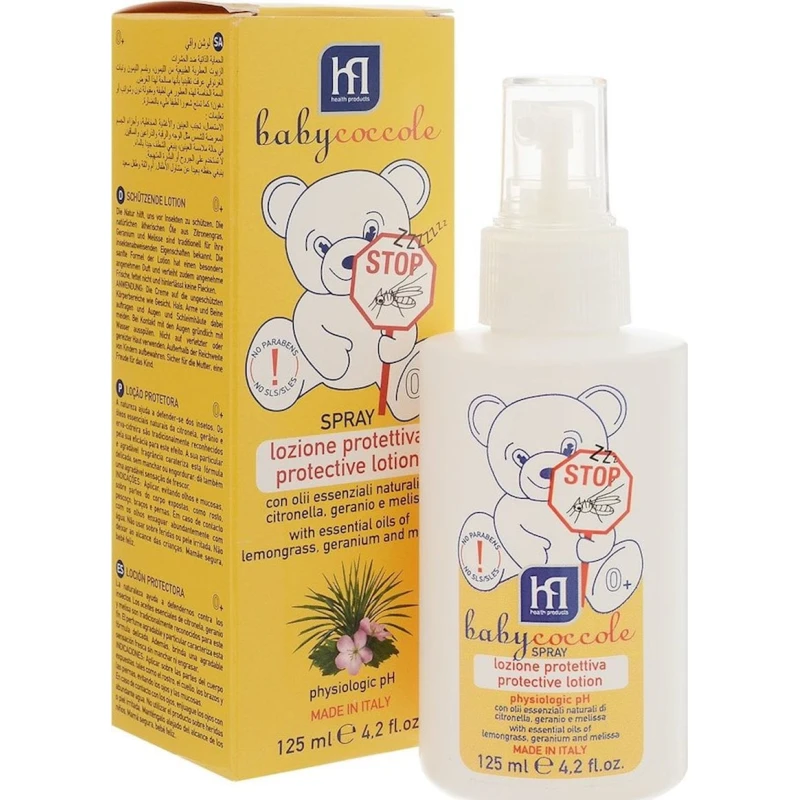 Защитный спрей от насекомых Babycoccole,125 мл Защитный спрей от насекомых Babycoccole,125 мл