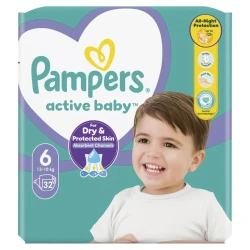 Uşaq bezləri Pampers Active Baby 6 13-18 kq 32 əd