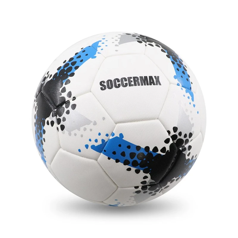 Футбольный мяч Soccermax, белый/голубой Футбольный мяч Soccermax, белый/голубой