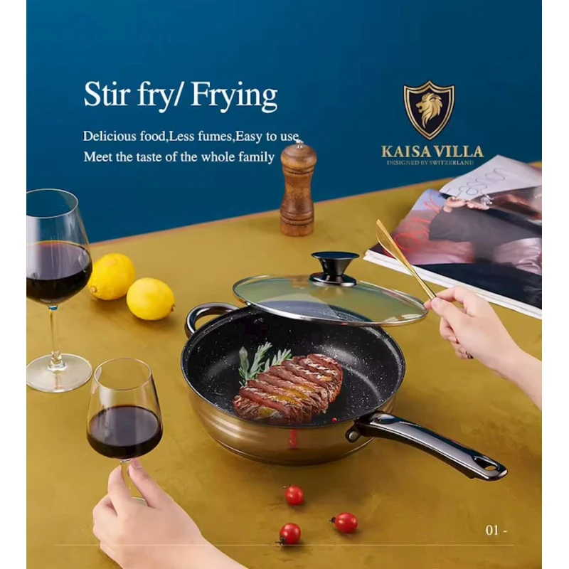 Набор посуды Kaisa Villa KV-6620, нержавеющая сталь, 12 предметов