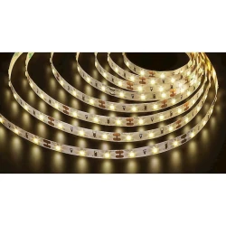 LED лента Navigator NLS-3528WW60, 4.8Вт, IP20, 60шт/м, 12V, 50000x8x3мм, теплый белый