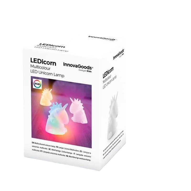 Gecə lampası InnovaGoods V0100966 Unicorn, 9х11х10 sm