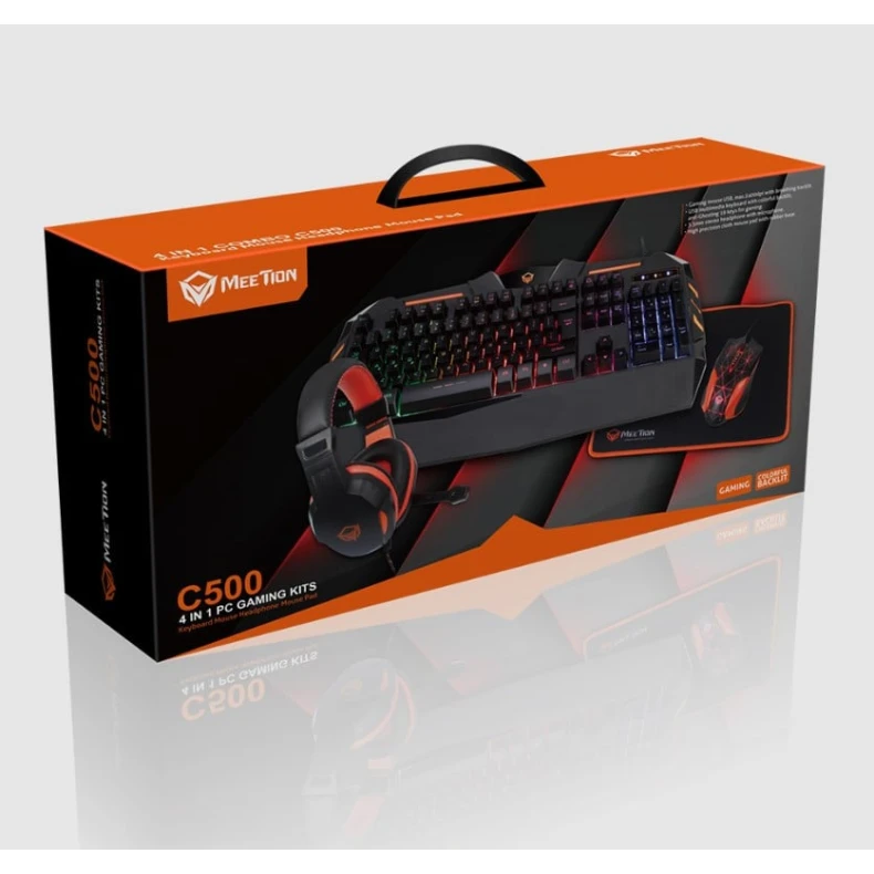 Комплект 4-в-1: клавиатура, мышь, гарнитура, коврик для мыши Meetion Комплект 4-в-1: клавиатура, мышь, гарнитура, коврик для мыши Meetion