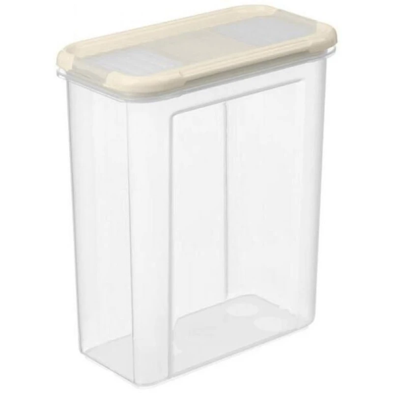 Kонтейнер для хранения Plast Team Modena, полипропилен, 1500 мл, бежевый Kонтейнер для хранения Plast Team Modena, полипропилен, 1500 мл, бежевый