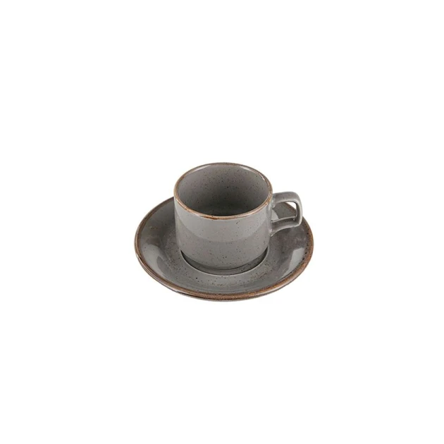 Чайная пара Porland Seasons 04ALM007439, 190 мл, серая Чайная пара Porland Seasons 04ALM007439, 190 мл, серая