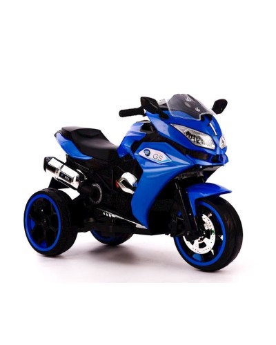 Uşaq elektrik motosikli Zies CN.M-1300, 2 motor, 2 saat işləmə müddəti, ksenon faraları, səs effektləri, 15.56 kq, göy