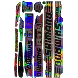 Наклейки для велосипеда Shimano, разноцветные, 11 шт