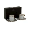 Набор кофейный Porland Palms 04ALM005603, 85 мл, 4 предмета, белый/черный Набор кофейный Porland Palms 04ALM005603, 85 мл, 4 предмета, белый/черный