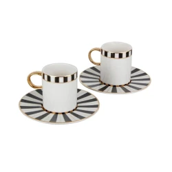 Набор кофейный Porland Palms 04ALM005603, 85 мл, 4 предмета, белый/черный