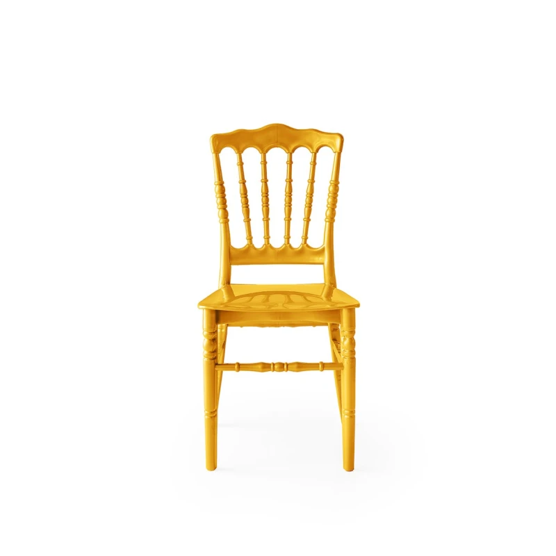 Stul Modalife Napolyon OKH-2143, plastik, qızılı, 41x90x37 sm