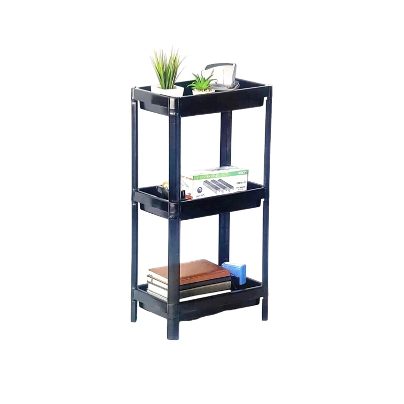 Стеллаж HMSD_504 черная, 3 яруcа, 70 см