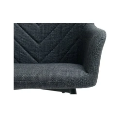 Стул JYSK Purhus, 59x58x84 см, металл/фанера/полиэстер, серый/черный, 2 шт Стул JYSK Purhus, 59x58x84 см, металл/фанера/полиэстер, серый/черный, 2 шт