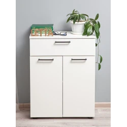 Tumba Letta, LDSP, ağ, 78х29х60 sm