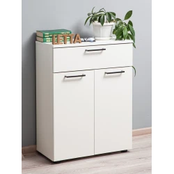 Tumba Letta, LDSP, ağ, 78х29х60 sm