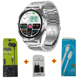 Умные часы Smart Watch et485 Silver Steel + Free Gift