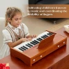 Uşaqlar üçün piano Wooden Hand Knocks Xylophone Mini Portable USB Digital Piano, 37 klaviş