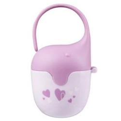 Футляр для пустышки Babyono Elephant, розовый
