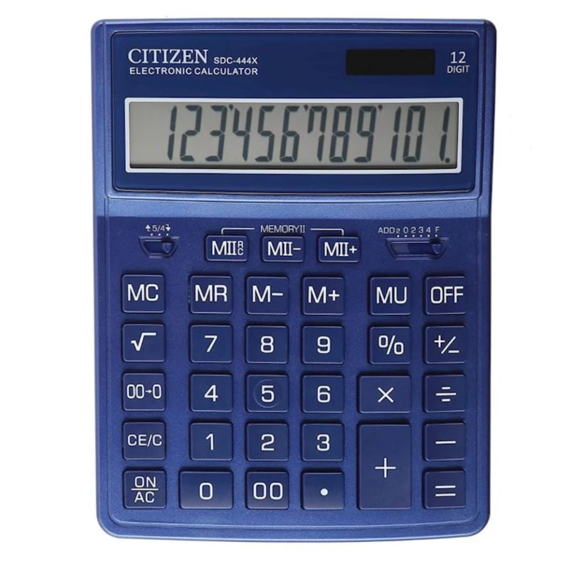 Калькулятор Citizen SDC-444X-NV, 12 разрядов Калькулятор Citizen SDC-444X-NV, 12 разрядов