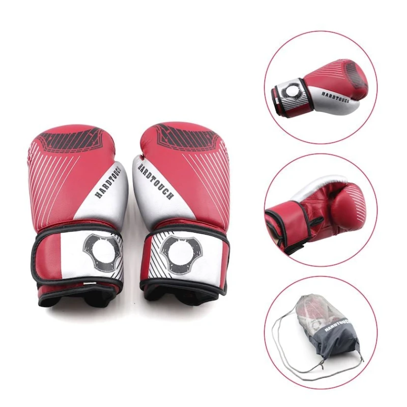 Перчатки для бокса Hard Touch 392980494, красные, 10 oz