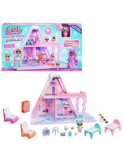 Oyun dəsti MGA L.O.L. Surprise Winter Snow Chalet, 4+ yaş