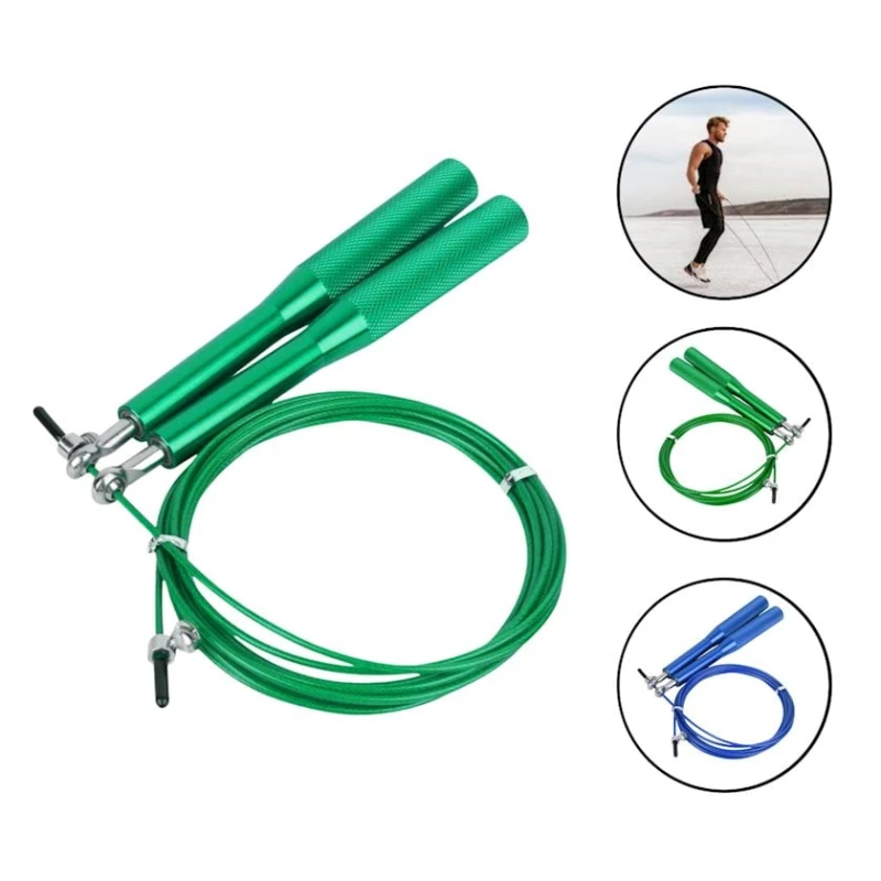 Priqilka, skakalka, atlama ipi tros 1051 dəmir, yaşıl, 300 sm