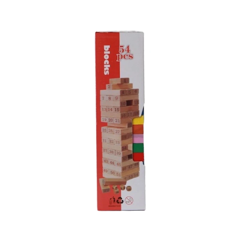 Stolüstü oyun Jenga Blocks, 54 detal.