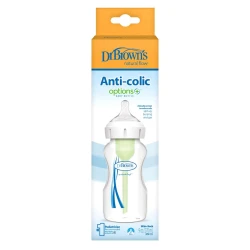 Бутылочка Dr.Brown's Anti-colic, 270 мл, прозрачная/зеленая Бутылочка Dr.Brown's Anti-colic, 270 мл, прозрачная/зеленая