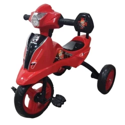 Детский трехколесный велосипед Super, 2-4 года, красный