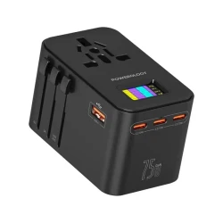 Сетевое зарядное устройство Powerology GaN 75W, Черный