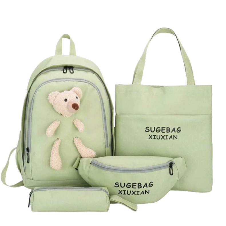 Məktəbli bel çantası РА-1010269 4-ü 1-də, yaşıl