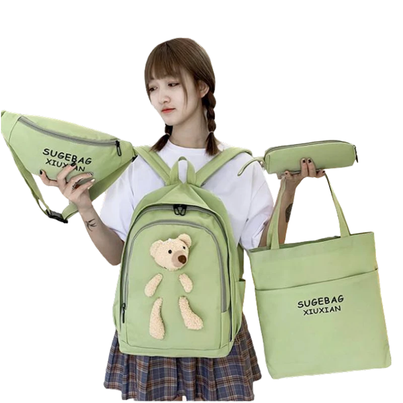 Məktəbli bel çantası РА-1010269 4-ü 1-də, yaşıl