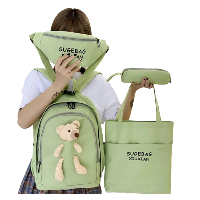 Məktəbli bel çantası РА-1010269 4-ü 1-də, yaşıl