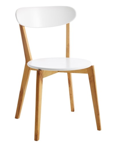 Stul JYSK Jegind, MDF, ağ, 45х79х54 sm, 2 əd