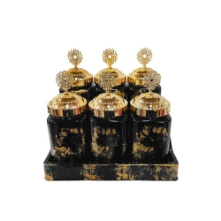 Ədviyyatların saxlanılması üçün qablar, 6 əd, 22x28x28 sm