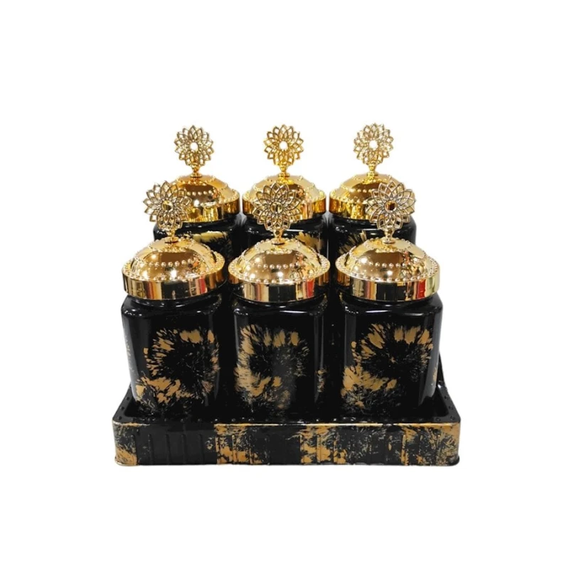 Ədviyyatların saxlanılması üçün qablar, 6 əd, 22x28x28 sm