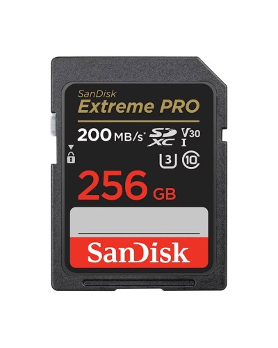 Yaddaş kartı Sandisk SDXC Extreme Pro 256GB 200MB/s UHS-I C10 V30 U3
