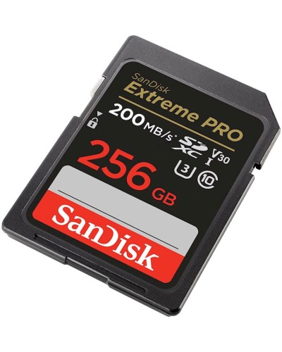 Yaddaş kartı Sandisk SDXC Extreme Pro 256GB 200MB/s UHS-I C10 V30 U3