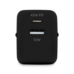 Сетевое зарядное устройство Ttec SmartCharger 45W PD Duo Travel Charger USB-C+USB-A, Black Сетевое зарядное устройство Ttec SmartCharger 45W PD Duo Travel Charger USB-C+USB-A, Black